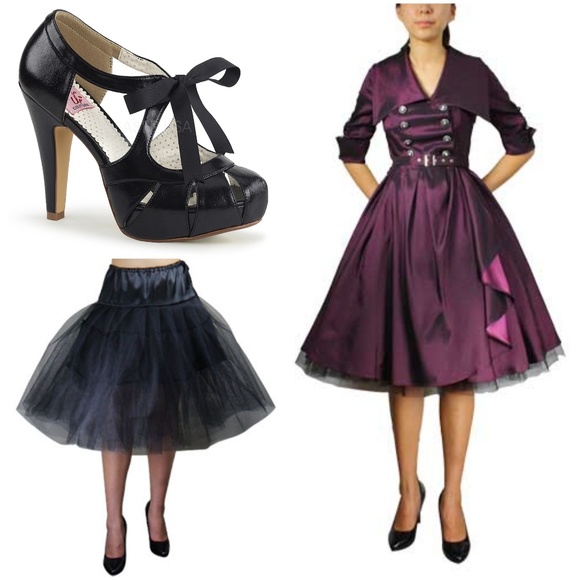 Pin Up Clothing Long Sleeve Party Dress - Picture 3 of 6